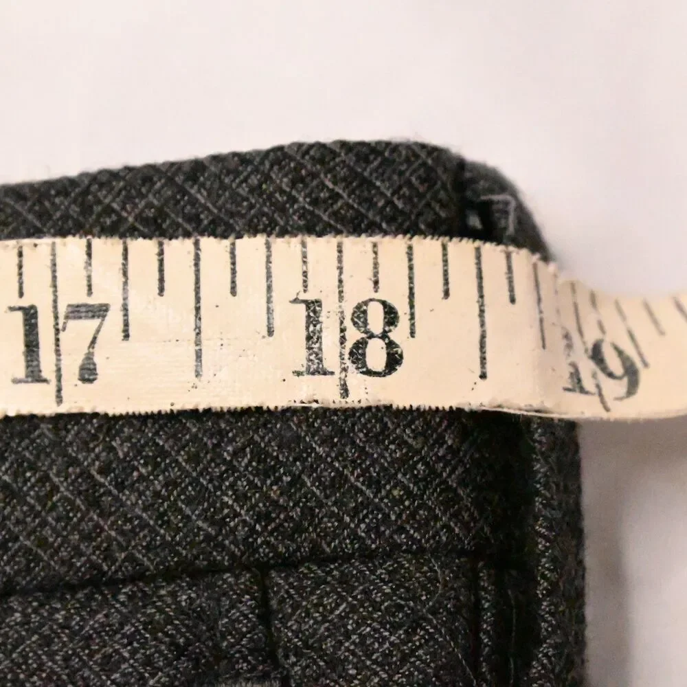 Hart‎ Schaffner Marx Gray Flat Front Dress Pants Men's 38x32 - Picture 5 of 7